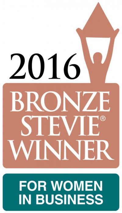 Bronze Stevie Winner 2016 for women in business.