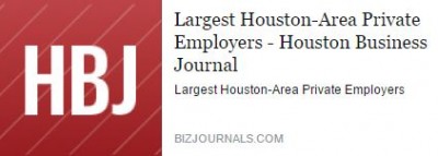 HBJ, Houston Business Journal, largest Houston-area private employers.