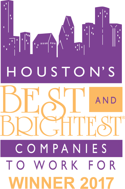 Houston's best and brightest companies to work for 2017 winner logo.