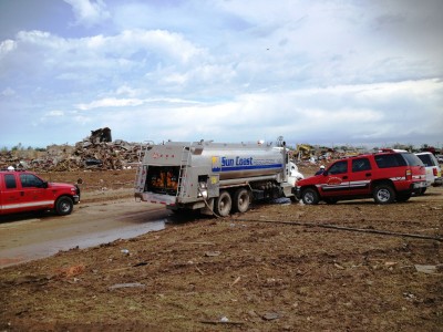 Sun Coast Resources emergency fuel response to tornado affected areas.