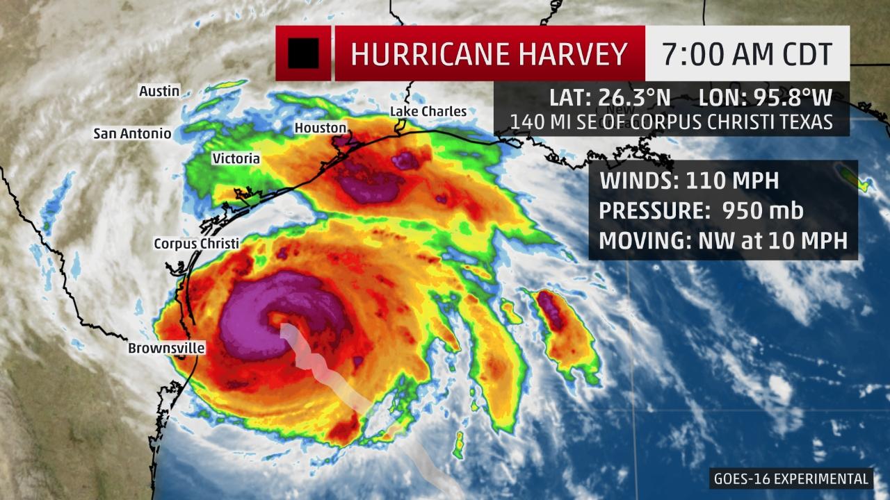 Hurricane Harvey week forecast.