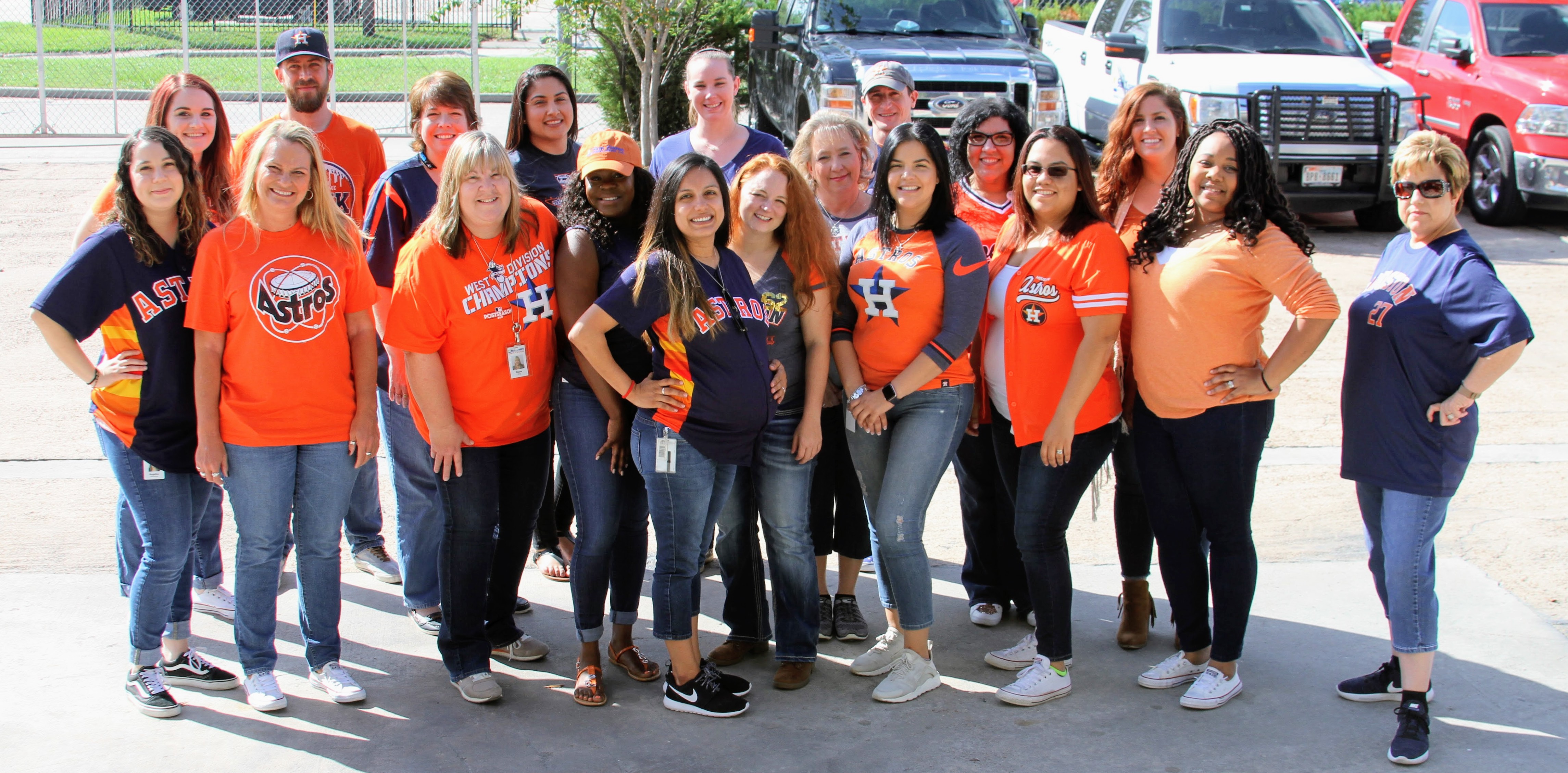 Sun Coast Resources employees Astros day.