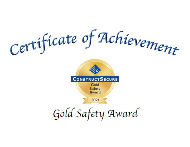 Construct Secure Independent Safety Assessment Program and has achieved the Certificate of Completion
